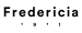Fredericia Logo Vector Black RGB