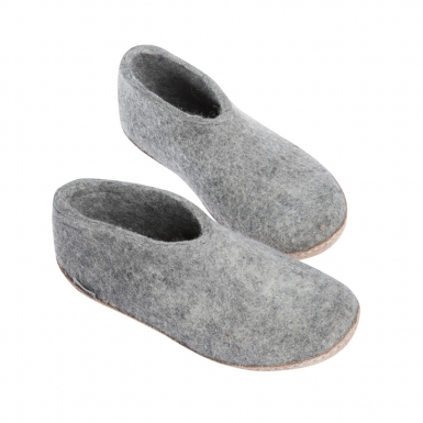 Image of Grey Shoe With Heel