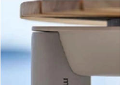 Product dimensions for Mindo 119 dining chair: 600 (W) x 564 (D) x 797 (H) mm; seat height 450 mm. Materials: teak and aluminium.