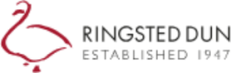 Ringsted Dun logo representing Danish expertise in down and feather bedding, established 1947